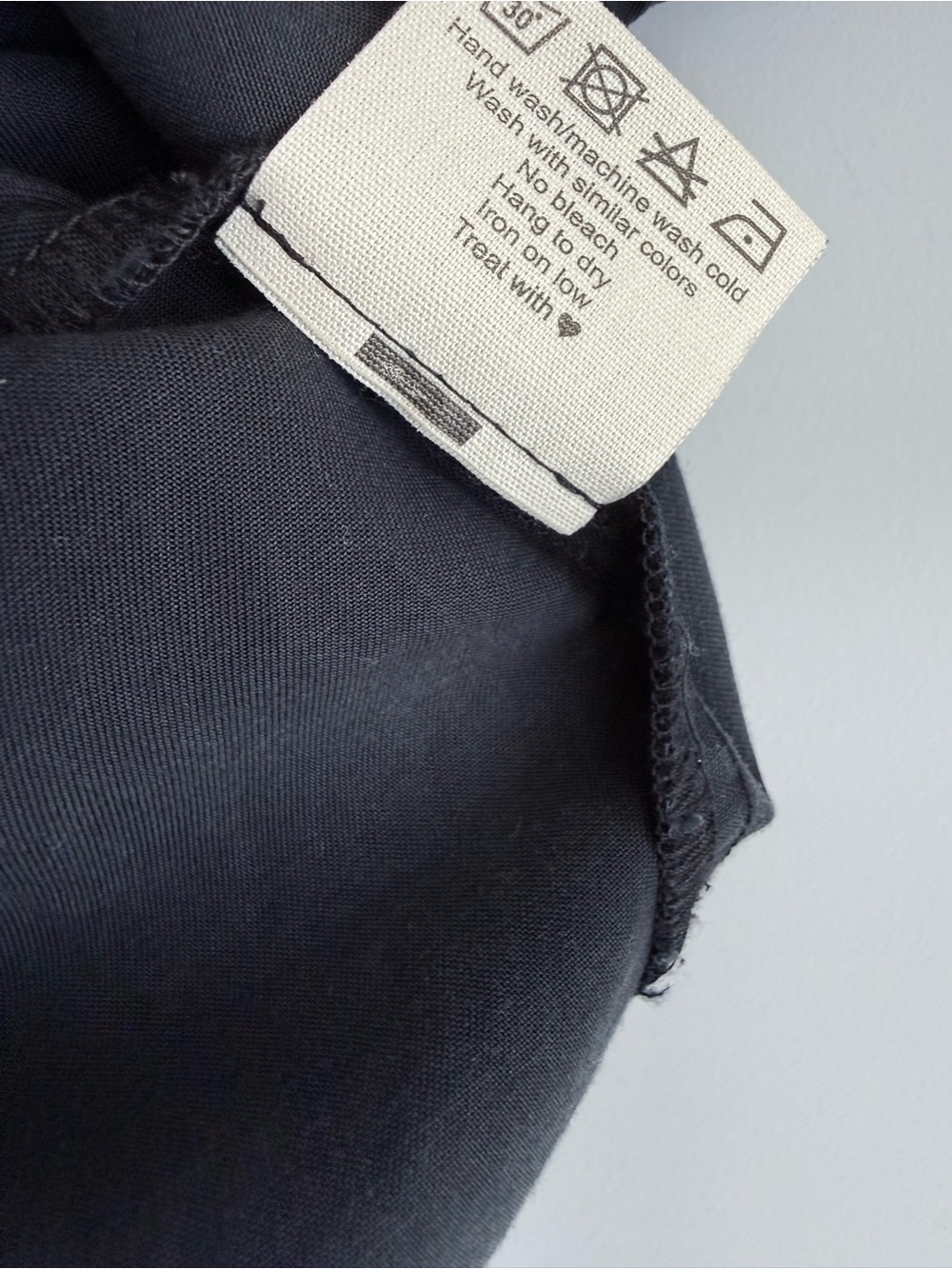 OFF ON Black Tencel Oversize Cropped Blouse Boxy Boat Neck Top XXS/XS Offon - Picture 9 of 15